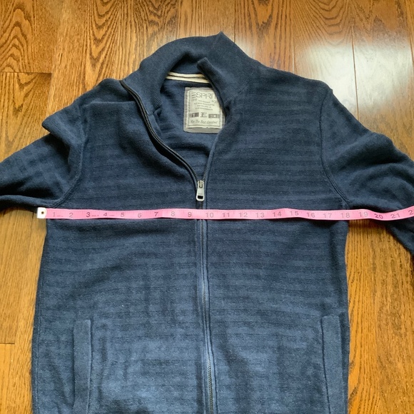 ESPRIT Cardigan Zip Up Grey Blue. Size M. - Picture 4 of 8